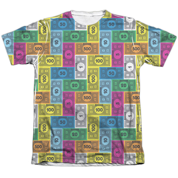 Monopoly - Cash Rich Adult Regular Fit Short Sleeve 65 - 35 Poly - Cotton