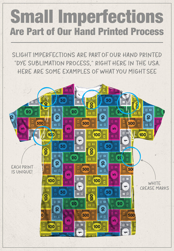 Monopoly - Cash Rich Adult Regular Fit Short Sleeve 100% Poly