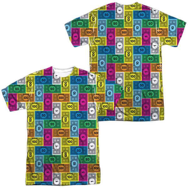 Monopoly - Cash Rich (Front - Back Print) Adult Regular Fit Short Sleeve 100% Poly