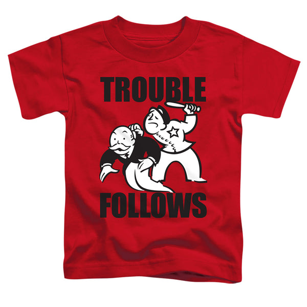 Monopoly - Trouble Follows Evergreen Toddler Short Sleeve
