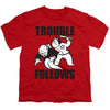 Monopoly - Trouble Follows Evergreen Youth Short Sleeve