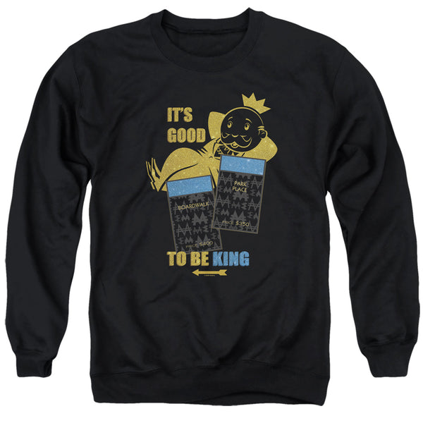 Monopoly - Its Good To Be King No Logo Adult Crewneck Sweatshirt