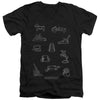 Monopoly - Token Adult Slim Fit V Neck Cotton