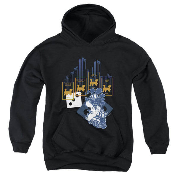 Monopoly - The True Railroad Tycoon No Logo Youth Hooded Sweatshirt