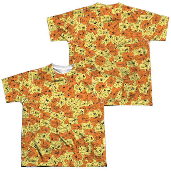 Monopoly - Chance Chest Cards (Front - Back Print) Youth Short Sleeve 100% Poly