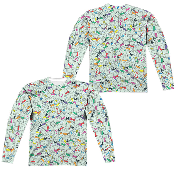 Monopoly - Property Spaces (Front - Back Print) L - S Adult Poly Crew