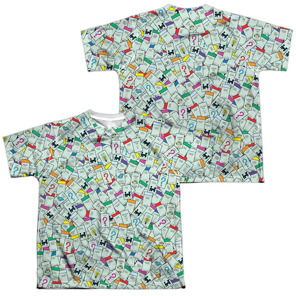 Monopoly - Property Spaces (Front - Back Print) Youth Short Sleeve 100% Poly