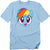 My Little Pony - Rainbow Dash Head Adult Regular Fit Short Sleeve