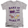 Easy Bake Oven - Bake It Til You Make It Adult Slim Fit V Neck Cotton