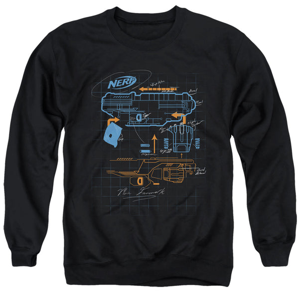 Nerf - Deconstructed Nerf Gun Adult Crewneck Sweatshirt