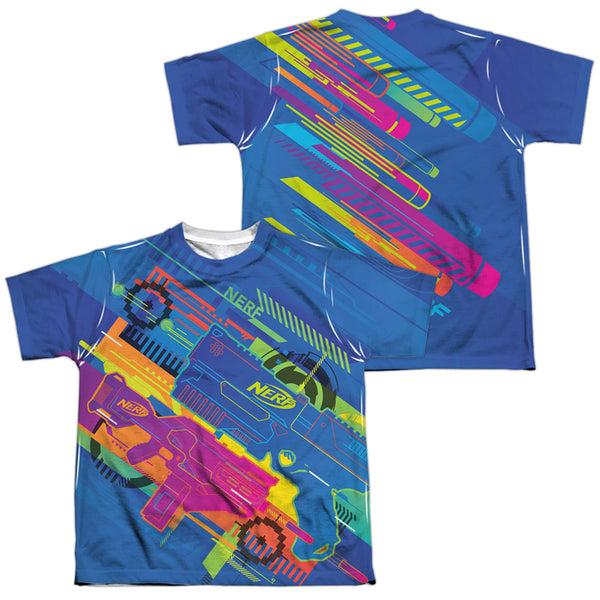 Nerf - Neon Collage (Front - Back Print) Youth Short Sleeve 100% Poly