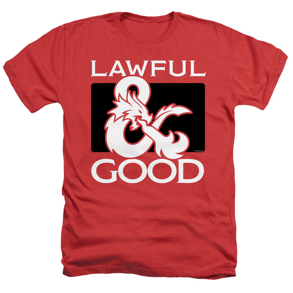 Dungeons And Dragons - Lawful Good Adult Regular Fit Heather Short Sleeve