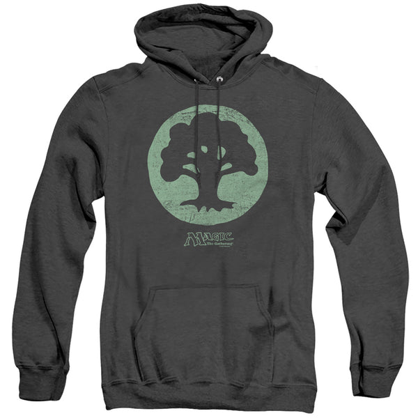 Magic The Gathering - Green Symbol Adult Heather Hoodie