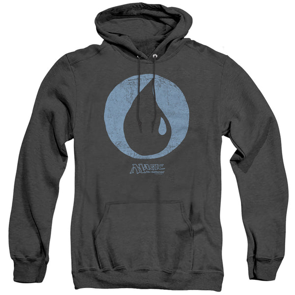 Magic The Gathering - Blue Symbol Adult Heather Hoodie