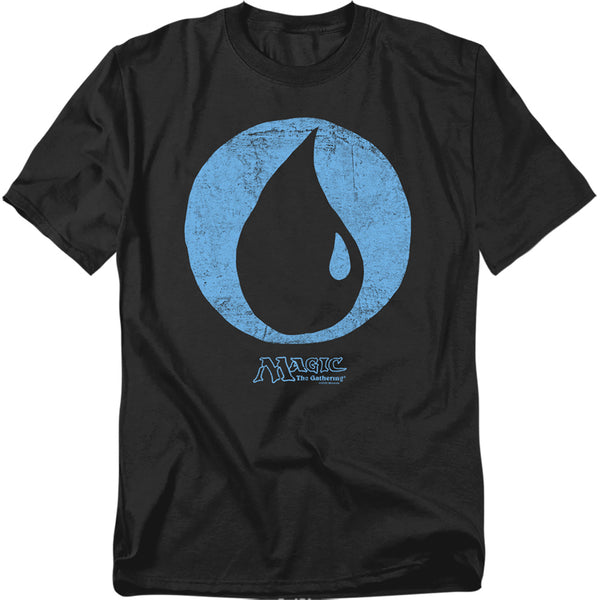 Magic The Gathering - Blue Symbol Adult Regular Fit Short Sleeve