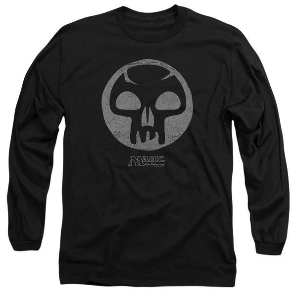 Magic The Gathering - Black Symbol Adult Long Sleeve