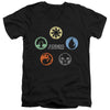 Magic The Gathering - 5 Colors Adult Slim Fit V Neck Cotton