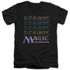 Magic The Gathering - Retro Logo Repeat Adult Slim Fit V Neck Cotton