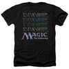 Magic The Gathering - Retro Logo Repeat Adult Regular Fit Heather Short Sleeve
