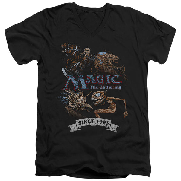 Magic The Gathering - Four Pack Retro Adult Slim Fit V Neck Cotton