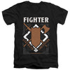Dungeons And Dragons - Fighter Adult Slim Fit V Neck Cotton