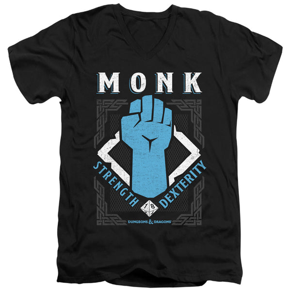 Dungeons And Dragons - Monk Adult Slim Fit V Neck Cotton