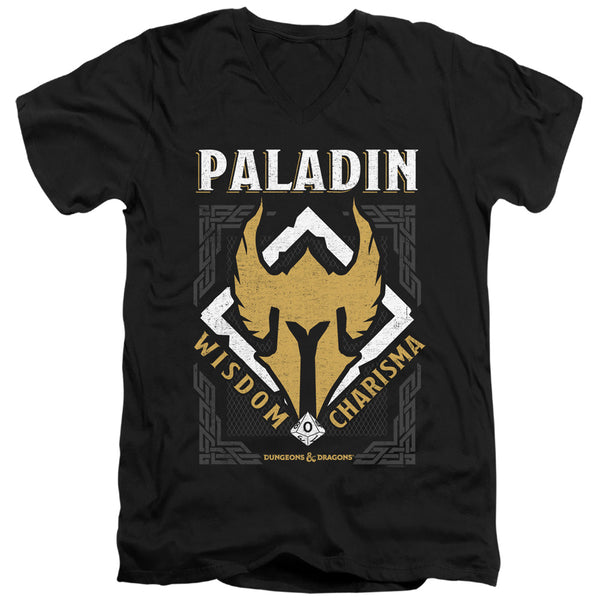 Dungeons And Dragons - Paladin Adult Slim Fit V Neck Cotton