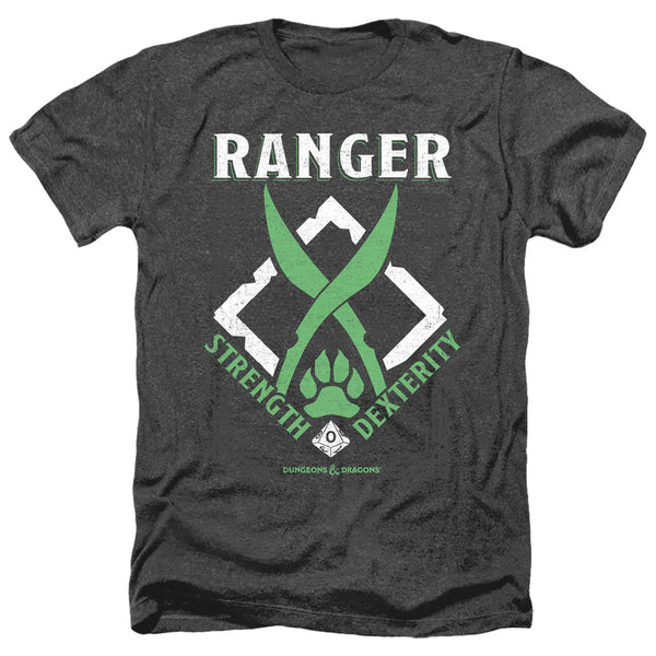 Dungeons And Dragons - Ranger Adult Regular Fit Heather Short Sleeve