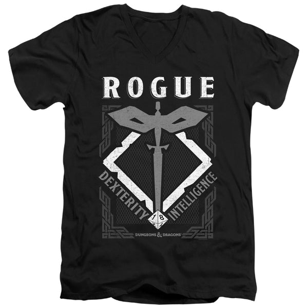 Dungeons And Dragons - Rogue Adult Slim Fit V Neck Cotton