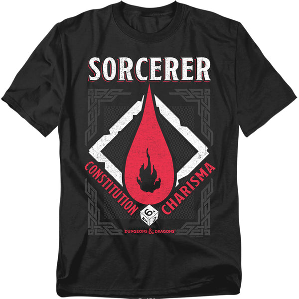 Dungeons And Dragons - Sorcerer Adult Regular Fit Short Sleeve