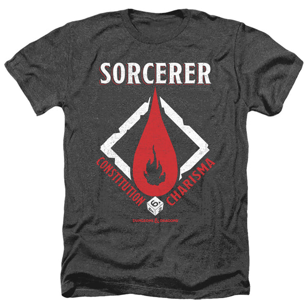 Dungeons And Dragons - Sorcerer Adult Regular Fit Heather Short Sleeve