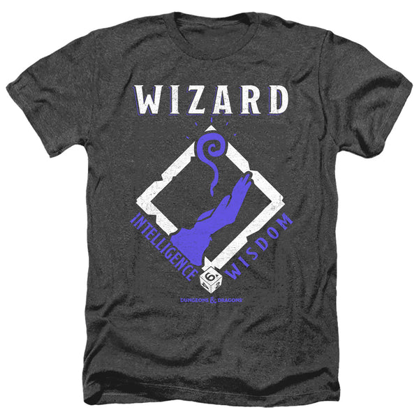 Dungeons And Dragons - Wizard Adult Regular Fit Heather Short Sleeve