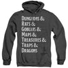 Dungeons And Dragons - Dungeon List Adult Heather Hoodie
