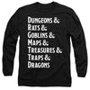 Dungeons And Dragons - Dungeon List Adult Long Sleeve