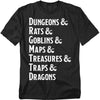 Dungeons And Dragons - Dungeon List Adult Regular Fit Short Sleeve