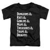 Dungeons And Dragons - Dungeon List Toddler Short Sleeve