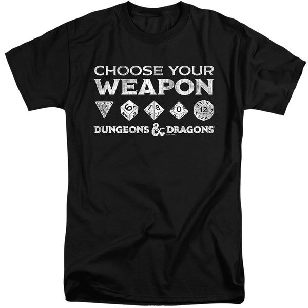 Dungeons And Dragons - Choose Your Weapon Adult Tall Fit Short Sleeve