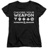 Dungeons And Dragons - Choose Your Weapon Women's Short Sleeve