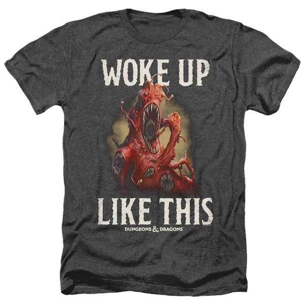 Dungeons And Dragons - Woke Like This Adult Regular Fit Heather Short Sleeve