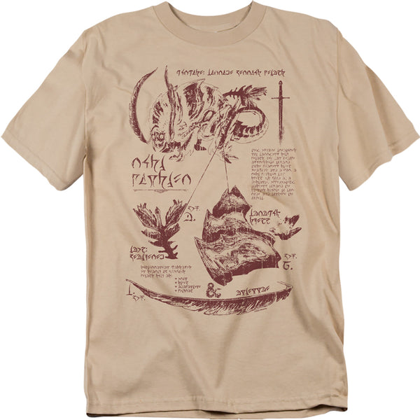 Dungeons And Dragons - Rush Monster Anatomy Chart Adult Regular Fit Short Sleeve