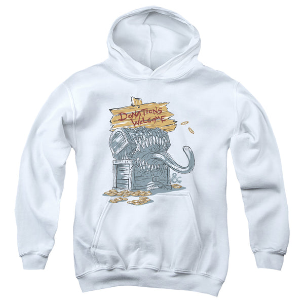 Dungeons And Dragons - Donations Welcome Mimic Youth Hooded Sweatshirt