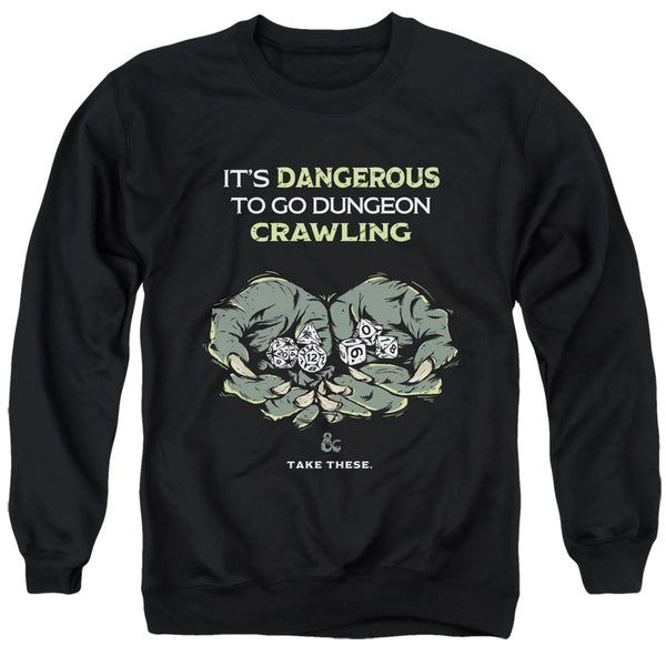 Dungeons And Dragons - Dangerous To Go Alone Adult Crewneck Sweatshirt