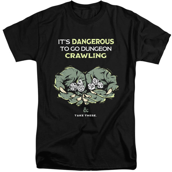 Dungeons And Dragons - Dangerous To Go Alone Adult Tall Fit Short Sleeve