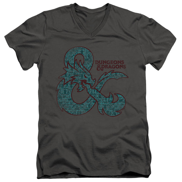 Dungeons And Dragons - Ampersand Classes Adult Slim Fit V Neck Cotton