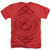 Magic The Gathering - Red Mana Adult Regular Fit Heather Short Sleeve
