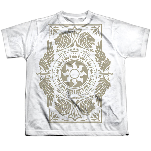 Magic The Gathering - White Mana Youth Short Sleeve 100% Poly