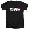 G.I. Joe - Distressed Logo Adult Slim Fit V Neck Cotton
