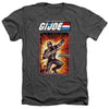 G.I. Joe - Snake Eyes Card Adult Regular Fit Heather Short Sleeve