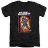 G.I. Joe - Cobra Commander Card Adult Slim Fit V Neck Cotton