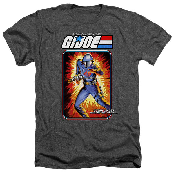 G.I. Joe - Cobra Commander Card Adult Regular Fit Heather Short Sleeve